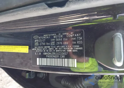 2018 Genesis G80 3.3T Sport z USA, uszkodzony, nr VIN KMHGN4JB6JU233457